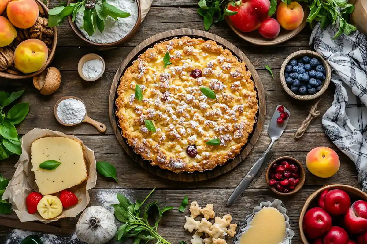 Golden Dump Cake with Fruit Filling