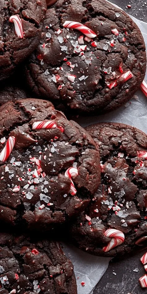 Double Chocolate Peppermint Cookies