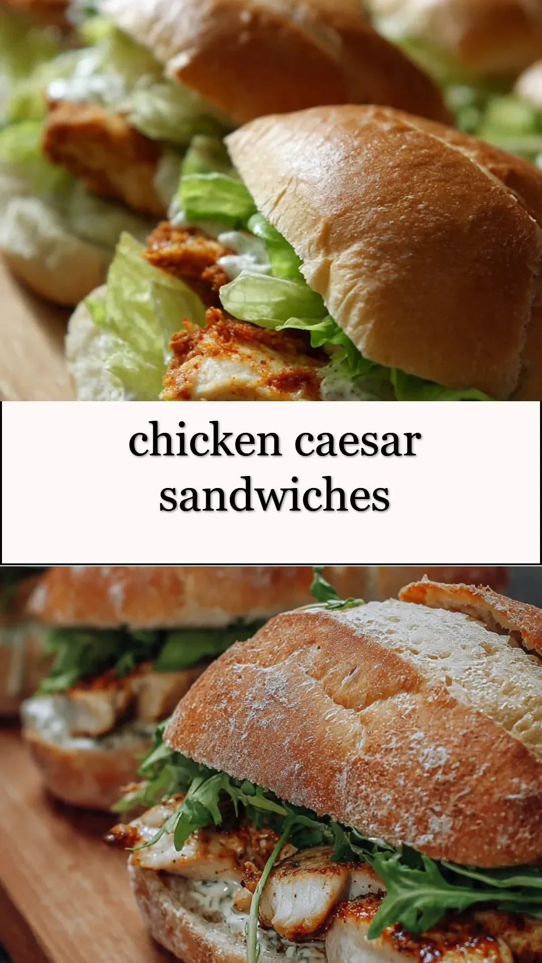 Delicious Chicken Caesar Sandwich featuring grilled chicken, romaine lettuce, and Caesar dressing