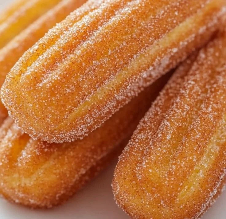 Healthy baked churro bites served on a plate, perfect for snacking.