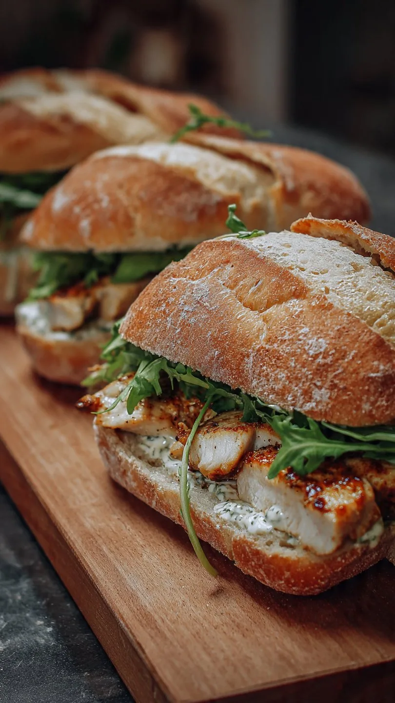 Chicken Caesar Sandwiches